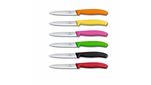 چاقو لبه صاف آشپزخانه ویکتورینوکس Swiss Classic, paring knife, 10cm, straight, pointed tip