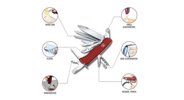 چاقو ویکتورینوکس Work Champ, 111 mm, red