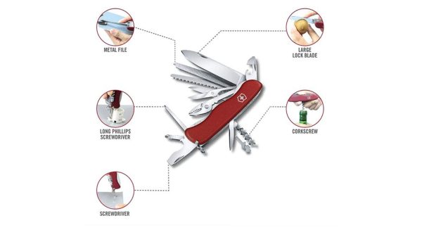 چاقو ویکتورینوکس Work Champ, 111 mm, red