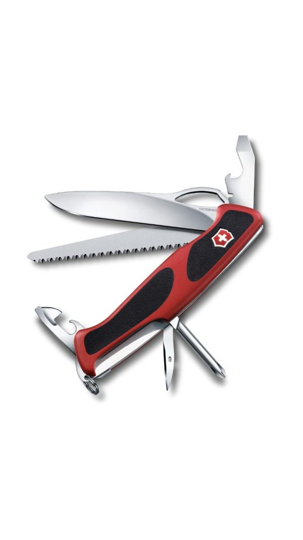 چاقوی ویکتورینوکسRanger 78 M Grip, 130 mm, red/black