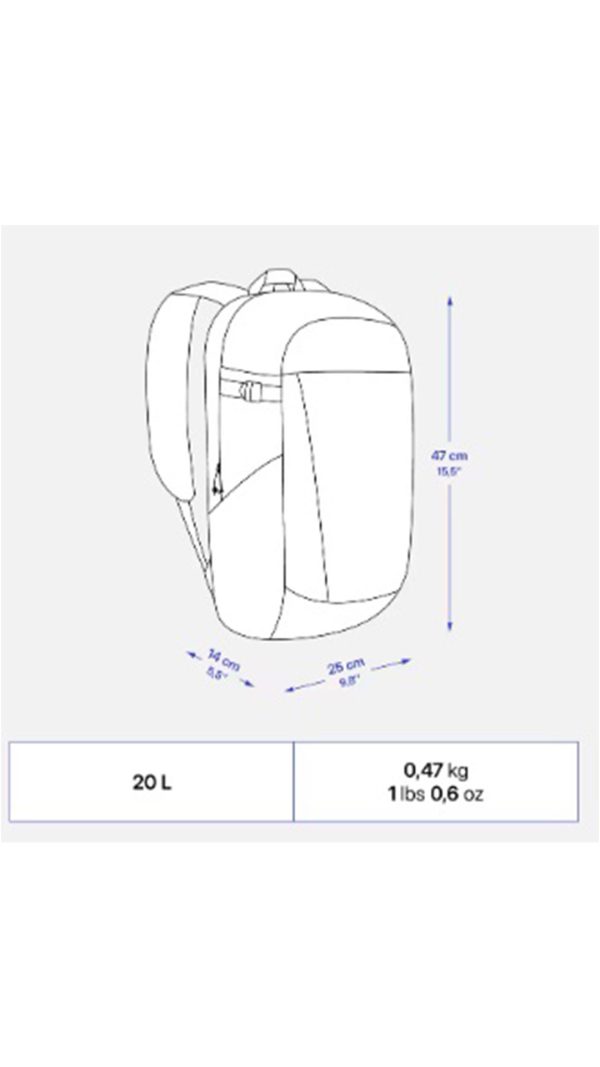 کوله پشتی کچوا 20 لیتری-Quechua 20 liter backpack