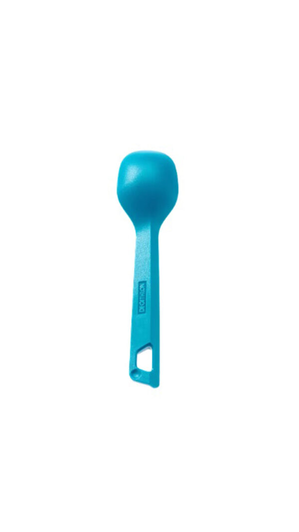ست قاشق، چنگال،چاقو کوهنوردی، کمپینگ کچوا             -QUECHUA Camping Plastic Tableware Set - Fork/Knife/Spoon - 3 Pieces - Blue - 100