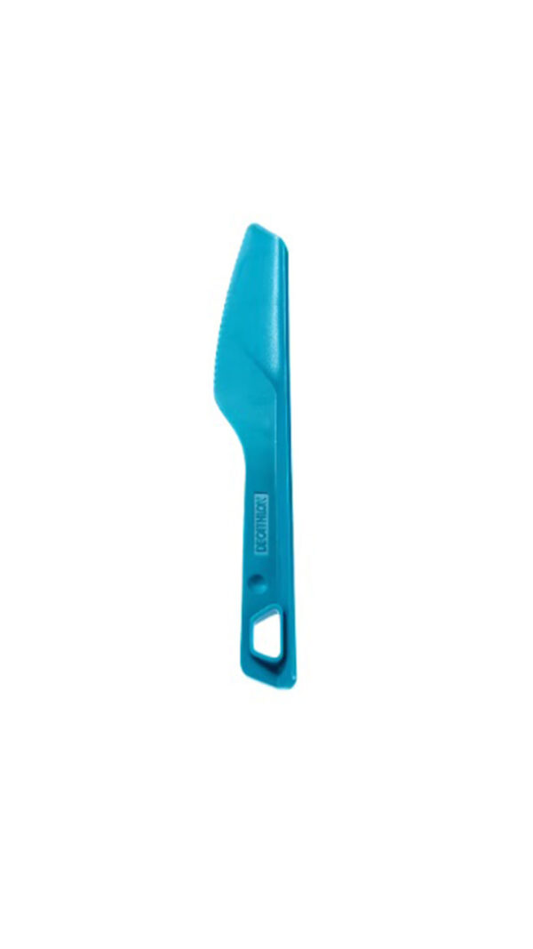 ست قاشق، چنگال،چاقو کوهنوردی، کمپینگ کچوا             -QUECHUA Camping Plastic Tableware Set - Fork/Knife/Spoon - 3 Pieces - Blue - 100