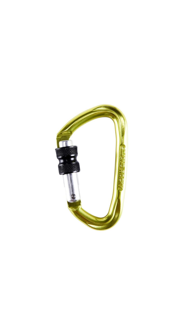 کارابین پیچ ROCKY برند سیموند-Simond Carabiner Connector Quickdraw - Rocky Vis Yellow - Original
