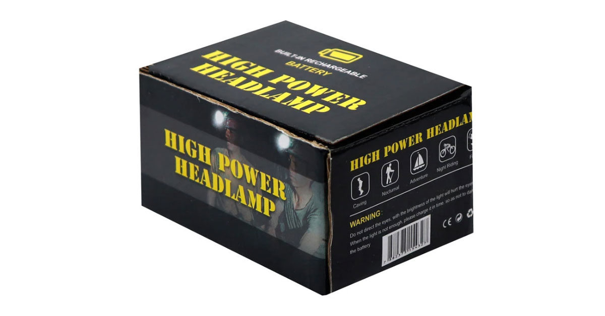 چراغ پیشانی High Power Head Lamp | هدلامپ شارژی LED و COB ضدآب