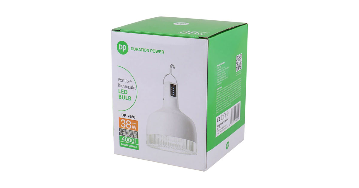 چراغ اضطراری دی پی مدل DP-7856 38W با نور مهتابی