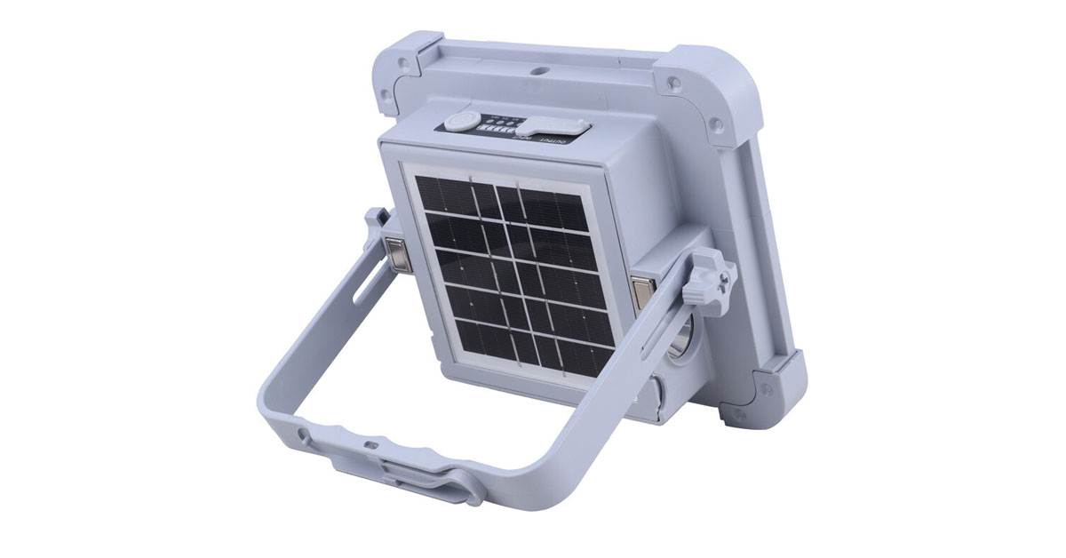 پروژکتور سیار ال ای دی 200 وات شارژی و پاور بانک خورشیدی Solar Light NB